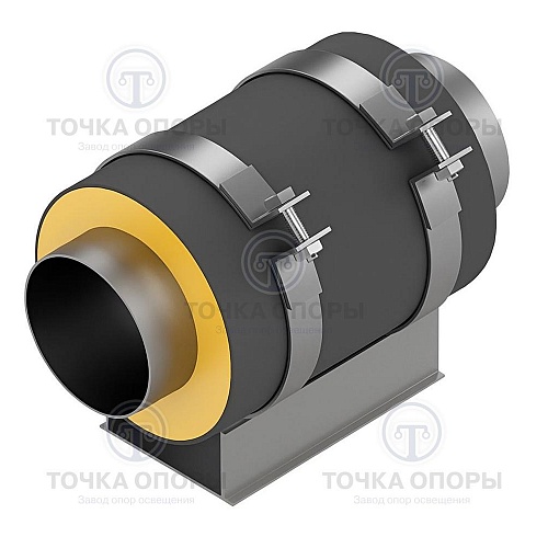 Скользящая опора СПО 133/250.200 подкладная для труб в ППУ